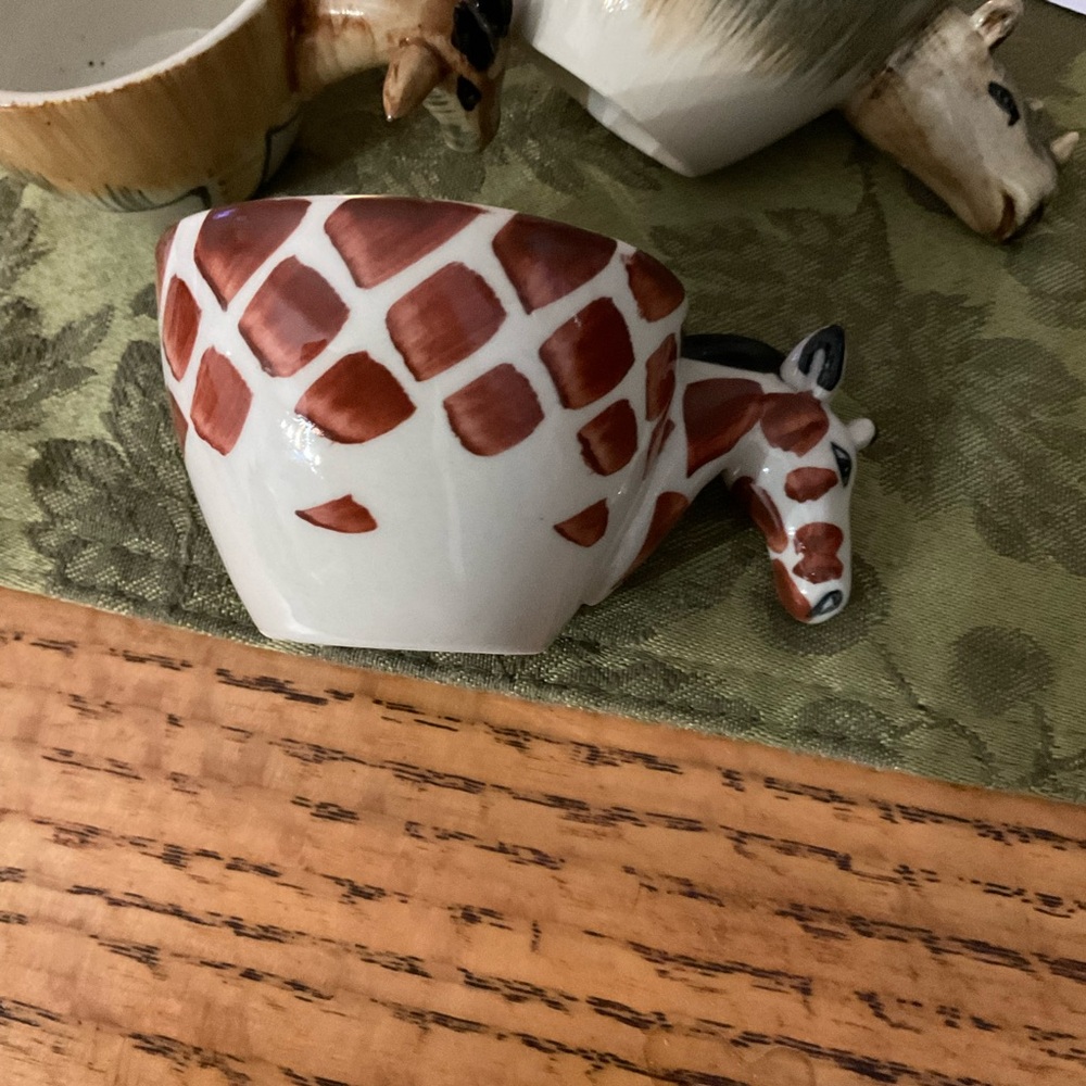 Animal Handle Ceramic‎ espresso Set - Picture 2 of 7